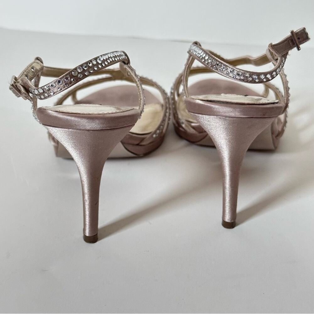 Nina Champagne Platform Sandal Size 9M - Picture 8 of 11